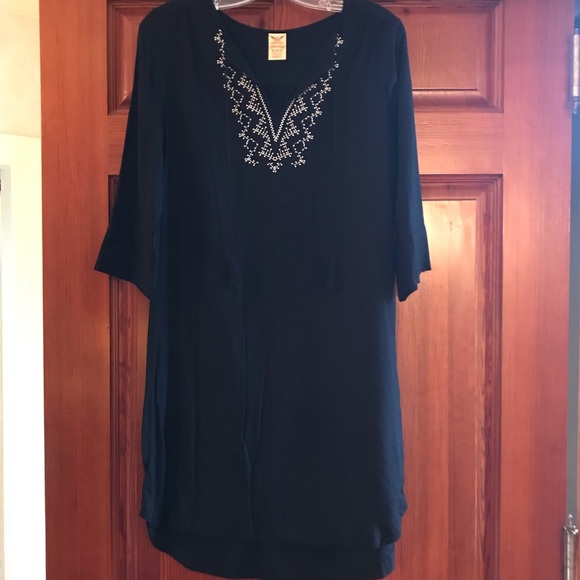 Black Tunic Dress - Picture 2 of 8